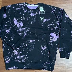 BNWT UNDER ARMOUR Project Rock crew neck sweatshirt sz L
